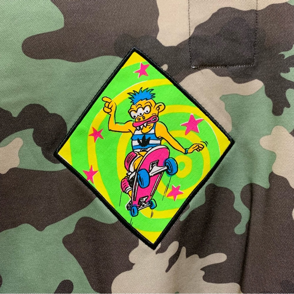 adidas originals x JEREMY SCOTT Camouflage Sports Jacket Multi-Color Extra Large - Picture 8 of 14